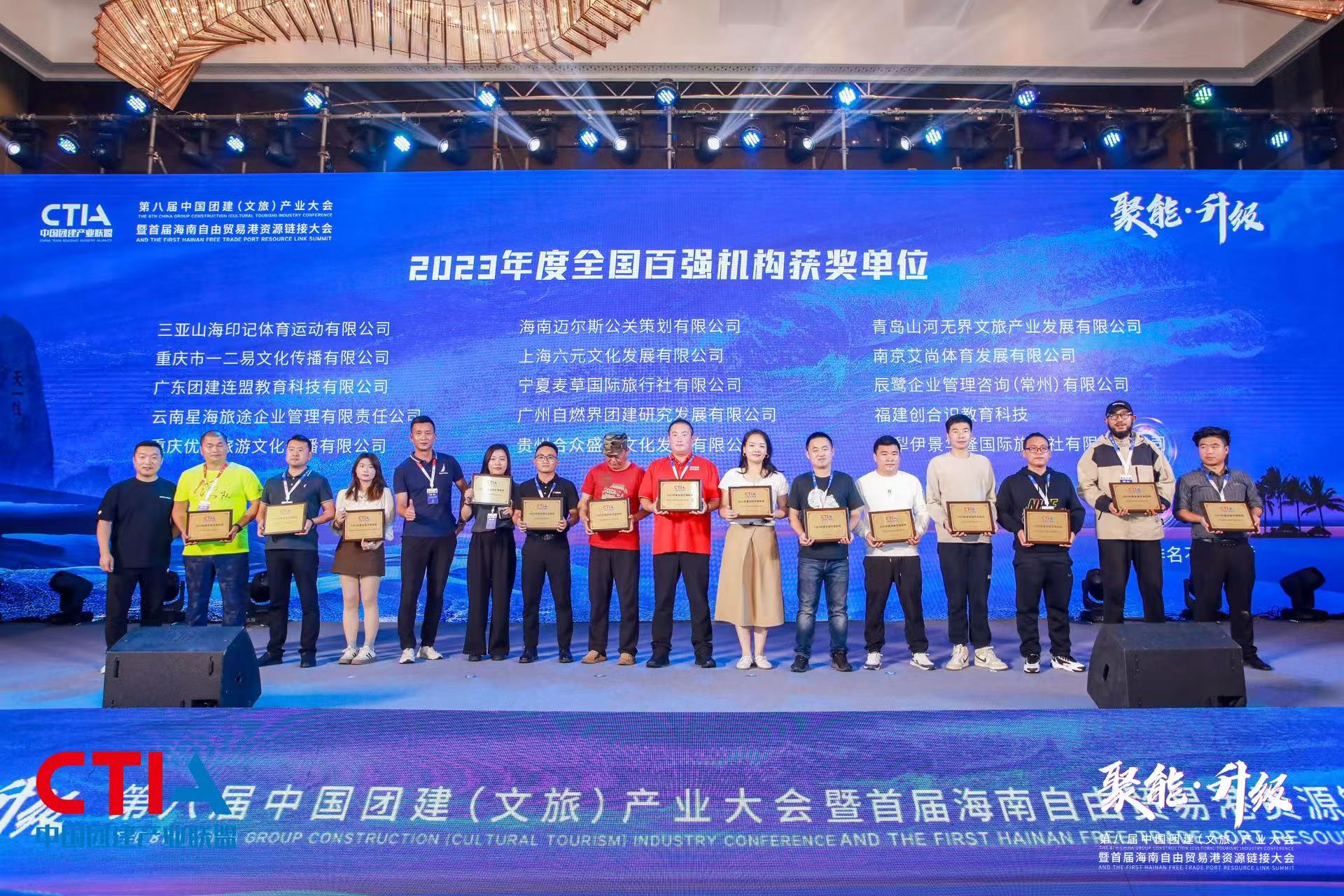 2023年度全国百强机构领奖合影
