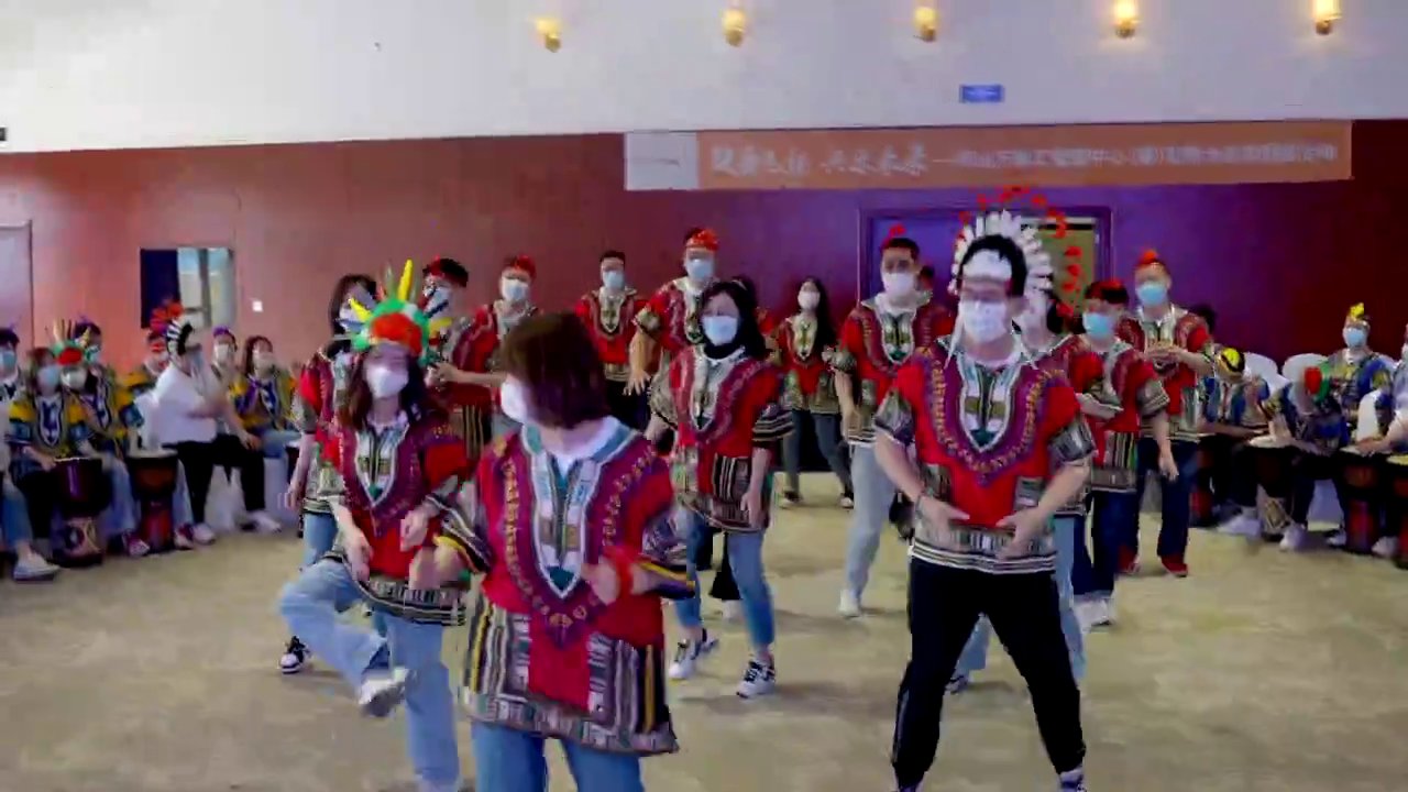 华润团队非洲鼓团建现场